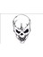 Skull Head Kafa Tası 2 Araba Arma Sticker 1