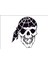 Skull Head Kafa Tası 2 Araba Arma Sticker 1