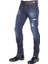 Cipo&Baxx CD392 Zincirli Yırtık Dar Paça Lacivert Erkek Jeans 2