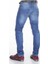 Cipo&Baxx CD386 Hafif Yıpranmış Sade Mavi Jean Erkek Kot Pantolon 5
