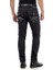 Cipo&Baxx CD295 Gri Dikişli Cepleri İşlemeli Siyah Erkek Pantolon 5