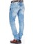 Cipo&Baxx CD131 Yırtık Renkli Yama Mavi Düşük Bel Erkek Jeans 3