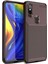 Jopus Xioami Mi Mix 3 Kılıf Karbon Desenli Lux Negro Silikon + Cam Ekran Koruyucu 1