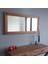 -Doğal Ahşap Dekoratif Duvar Salon Ofis Boy Ayna 50x110 Ceviz 4