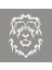 Aslan Başı Sticker Yapıştırma Stiker Yapıştırma Beyaz 1