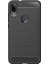 Xiaomi Mi Play Brushed Carbon Fiber Silikon TPU Kılıf - Siyah 1