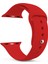 Apple Watch Uyumlu Series 2 38 mm Silikon Kordon Kırmızı 1
