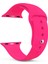 Apple Watch Uyumlu Series 2 38 mm Silikon Kordon Koyu Pembe 1