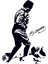 Design'dan Mustafa Kemal Atatürk Silüet Duvar Sticker 1