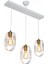 AV-65185-3Y-BBY Beyaz Boyalı Modern Avize E27 Metal Cam 50x12cm 1
