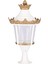BSU-68008-BBY Beyaz/Sarı Boyalı Dış Mekan Aydınlatma E27 Aluminyum Akrilik Cam 50cm 1