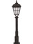 BSU-68046-BSY-M3-OP Siyah Boyalı Dış Mekan Aydınlatma E27 Aluminyum Cam 23cm 1