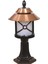BSU-68049-BKR-KOP Kahverengi/Siyah Boyalı Dış Mekan Aydınlatma E27 Aluminyum Polikarbon Cam 30cm 1