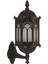 BAP-68051-BSY-M1-OP Siyah Boyalı Dış Mekan Aydınlatma E27 Aluminyum Polikarbon Cam 25x20cm 1