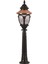BSU-68057-BSY-B Kahverengi/Siyah Boyalı Dış Mekan Aydınlatma E27 Aluminyum Polikarbon Cam 25cm 1