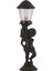 BSU-68073-BSY Siyah Boyalı Dış Mekan Aydınlatma E27 Aluminyum Akrilik Cam 20cm 1
