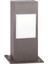 BSU-68142-GR-K Gri Boyalı Dış Mekan Aydınlatma E27 Aluminyum Polikarbon/Akrilik Cam 12cm 1