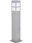 BSU-68143-BBY-B Beyaz Boyalı Dış Mekan Aydınlatma E27 Aluminyum Polikarbon/Akrilik Cam 12cm 1