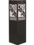 BSU-68144-BSY-M1-K Siyah Boyalı Dış Mekan Aydınlatma E27 Aluminyum Akrilik Cam 12cm 1