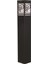 BSU-68144-BSY-M2-B Siyah Boyalı Dış Mekan Aydınlatma E27 Aluminyum Akrilik Cam 12cm 1