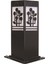 BSU-68144-BSY-M4-K Siyah Boyalı Dış Mekan Aydınlatma E27 Aluminyum Akrilik Cam 12cm 1