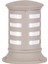 BSU-68148-BBY-K Beyaz Boyalı Dış Mekan Aydınlatma E27 Aluminyum Polikarbon/Akrilik Cam 25cm 1