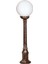 BSU-68160-BKR-M2-BOP Kahverengi Boyalı Dış Mekan Aydınlatma E27 ABS Polietilen Cam 20cm 1