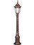 BSU-68178-BKR-B Kahverengi Boyalı Dış Mekan Aydınlatma E27 ABS Polikarbon Cam 16cm 1
