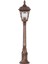 BSU-68181-BKR-B Kahverengi Boyalı Dış Mekan Aydınlatma E27 Çelik Boru ABS Polikarbon Cam 80x20cm 1