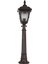 BSU-68181-BSY-B Siyah Boyalı Dış Mekan Aydınlatma E27 Çelik Boru ABS Polikarbon Cam 20cm 1