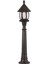 BSU-68184-BSY-M2-B Siyah Boyalı Dış Mekan Aydınlatma E27 ABS Akrilik Cam 20cm 1