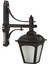 BAP-68185-BSY-M2 Siyah Boyalı Dış Mekan Aydınlatma E27 ABS Polikarbon Cam 40x20cm 1
