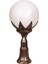 BSU-68209-BKR-M2 Kahverengi Boyalı Dış Mekan Aydınlatma E27 ABS Polietilen Cam 25cm 1