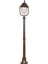 BSU-68212-BKR-B Kahverengi Boyalı Dış Mekan Aydınlatma E27 Aluminyum ABS Polikarbon Cam 30cm 1