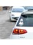 Arabada Bebek Var Sticker (Beyaz) 2