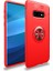 Samsung Galaxy S10e Kılıf Autofocus Shockprof Ravel Yüzüklü Standlı Slikon Kapak Kırmızı 1
