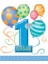 First Birthday Balloons Blue Parti Çantası 8 Adet 1