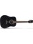 Elektro Akustik Gitar, Siyah Satin, Ladin 1