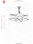 AV-4117-4K Krom Kaplama Modern Avize E27 Metal Cam 60cm 3