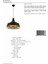 AV-4106-M2-BSY Siyah Boyalı Modern Avize E27 Metal 40cm 3