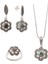 Sedef Taşlı Markazit Gümüş Set 017 1