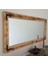 NEOSTİLL -Doğal Ahşap Dekoratif Salon Duvar Ayna 110x50 Eskitme 1