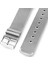 Apple Watch Uyumlu İçin 42-44 mm Gümüş Metal Hasır Kordon 2