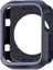 Apple Watch Uyumlu Seri 4 İçin 44 mm Siyah Gri İki Renkli Silikon TPU Kılıf 1