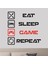 Sticker Master Oyuncu Eat,Sleep,Game Duvar Çocuk Odası Sticker Oto Motor Pc Etiket 1