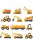 Sticker Master İnşaat Makineleri 2 Duvar Çocuk Odası Sticker Oto Motor Pc Etiket 1