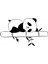 Areksan Uykucu Panda Duvar Sticker 60cm 1