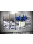 Tablocenter 5 Parçalı Çiçek Kanvas Tablo 60 x 100 cm 1
