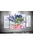 Tablocenter 5 Parçalı Çiçek Kanvas Tablo 60 x 100 cm 1