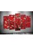 Tablocenter 5 Parçalı Çiçek Kanvas Tablo 60 x 100 cm 1